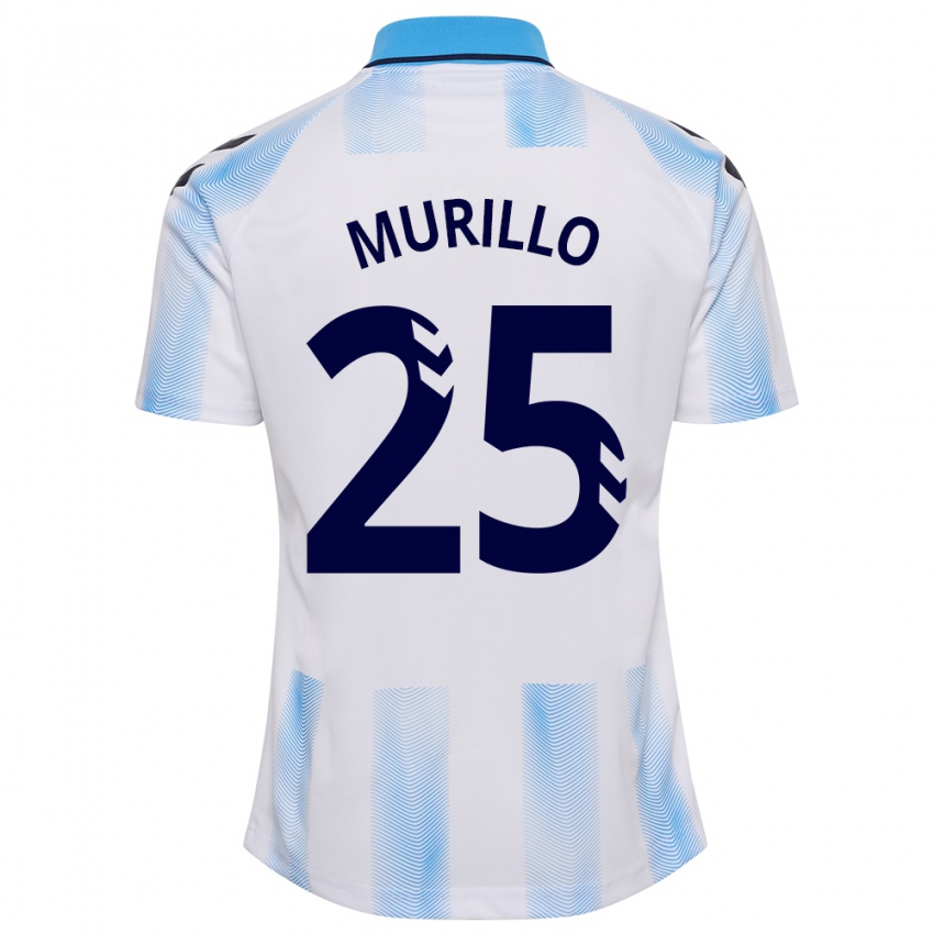 Pánské Diego Murillo #25 Bílá Modrá Domů Hráčské Dresy 2023/24 Dres