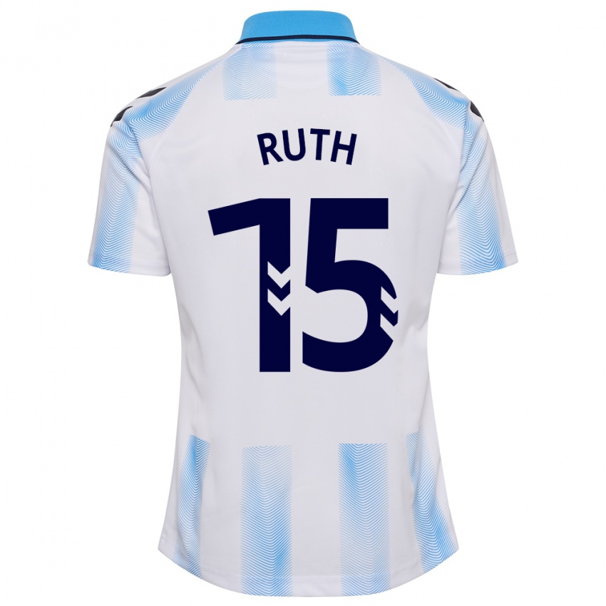 Pánské Ruth #15 Bílá Modrá Domů Hráčské Dresy 2023/24 Dres