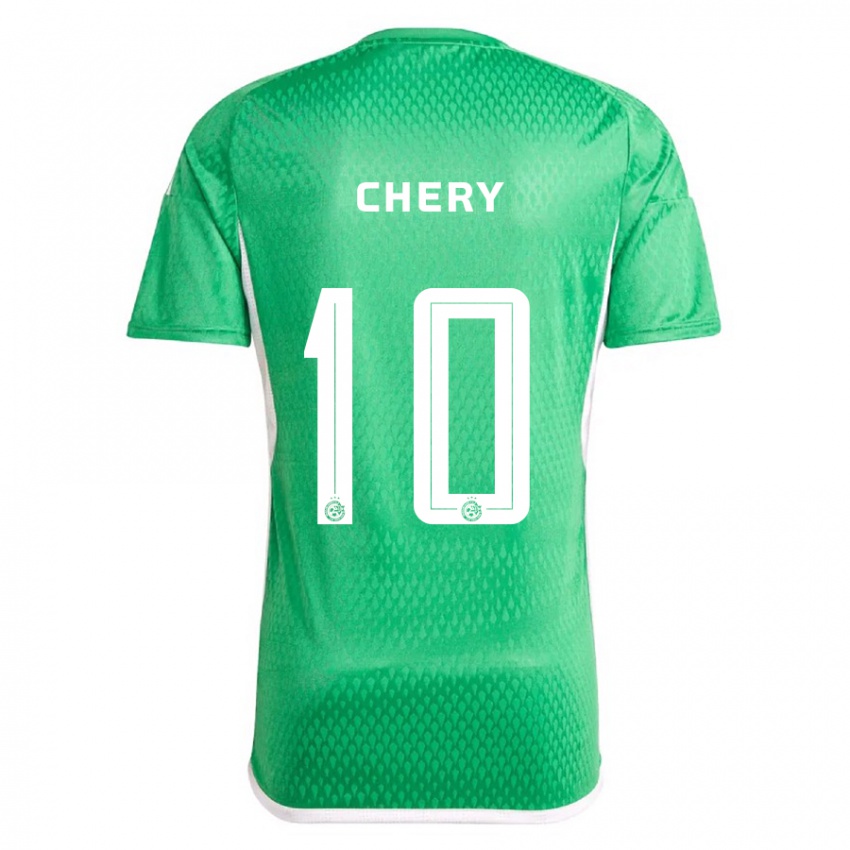 Pánské Tjaronn Chery #10 Bílá Modrá Domů Hráčské Dresy 2023/24 Dres