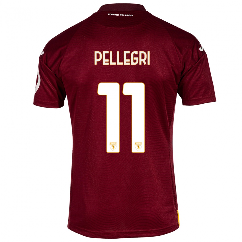 Pánské Pietro Pellegri #11 Tmavě Červená Domů Hráčské Dresy 2023/24 Dres