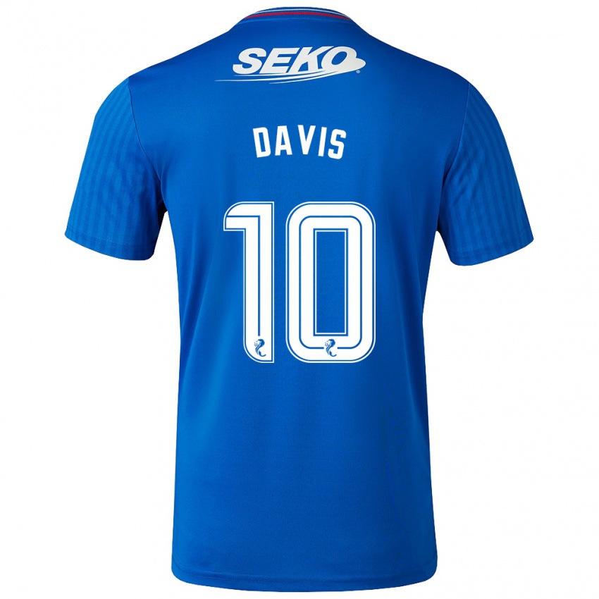 Pánské Steven Davis #10 Modrý Domů Hráčské Dresy 2023/24 Dres