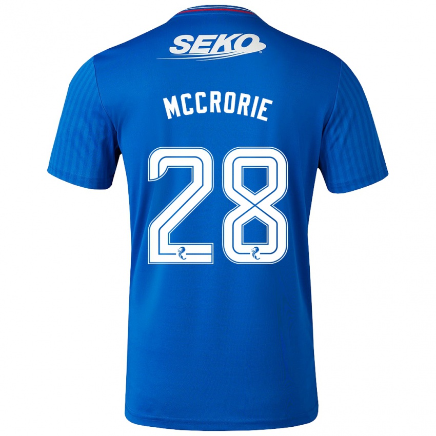 Pánské Robby Mccrorie #28 Modrý Domů Hráčské Dresy 2023/24 Dres