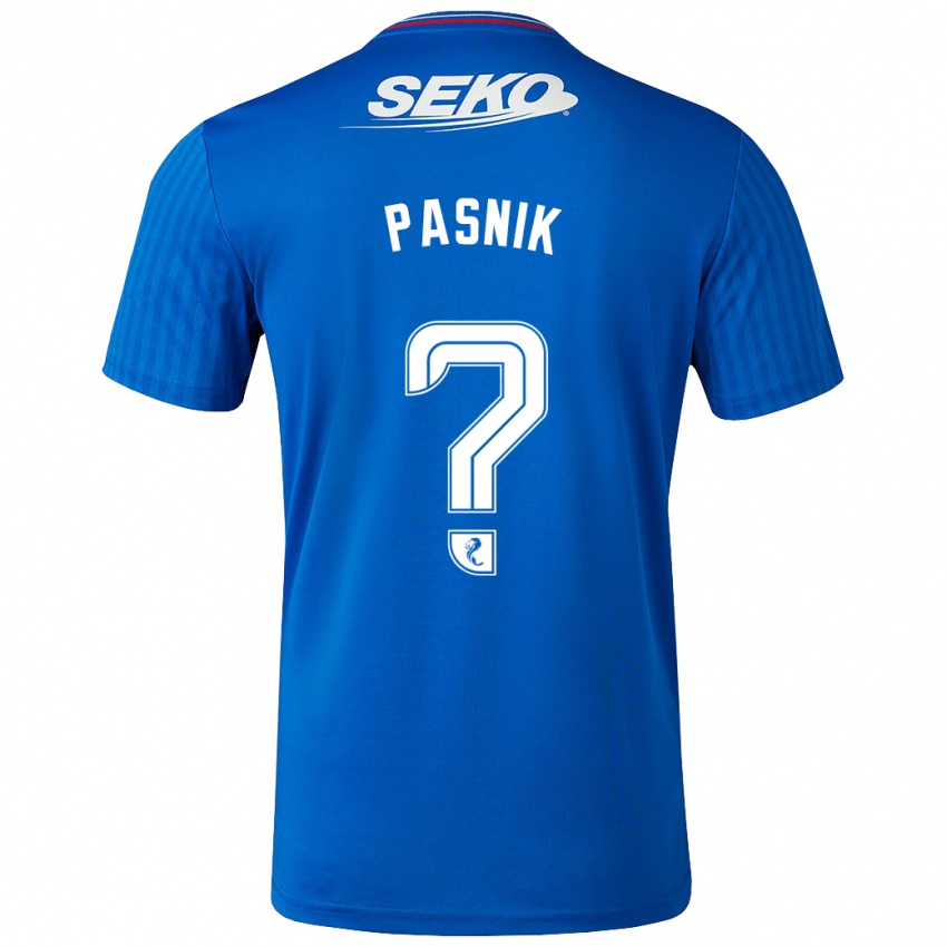 Pánské Tyler Pasnik #0 Modrý Domů Hráčské Dresy 2023/24 Dres