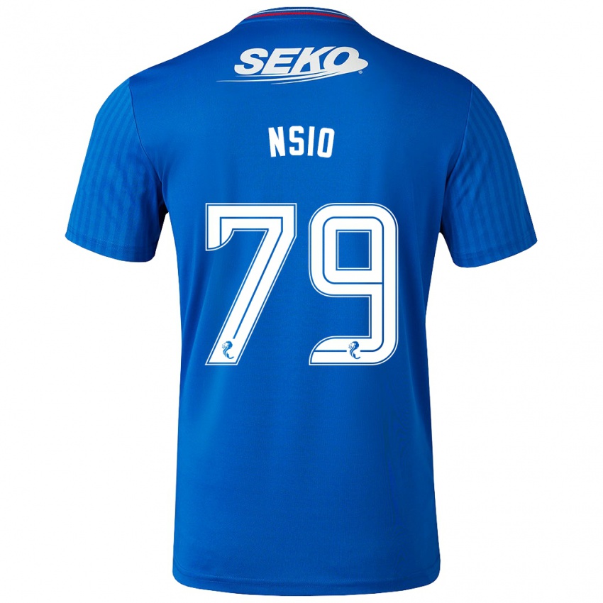 Pánské Paul Nsio #79 Modrý Domů Hráčské Dresy 2023/24 Dres