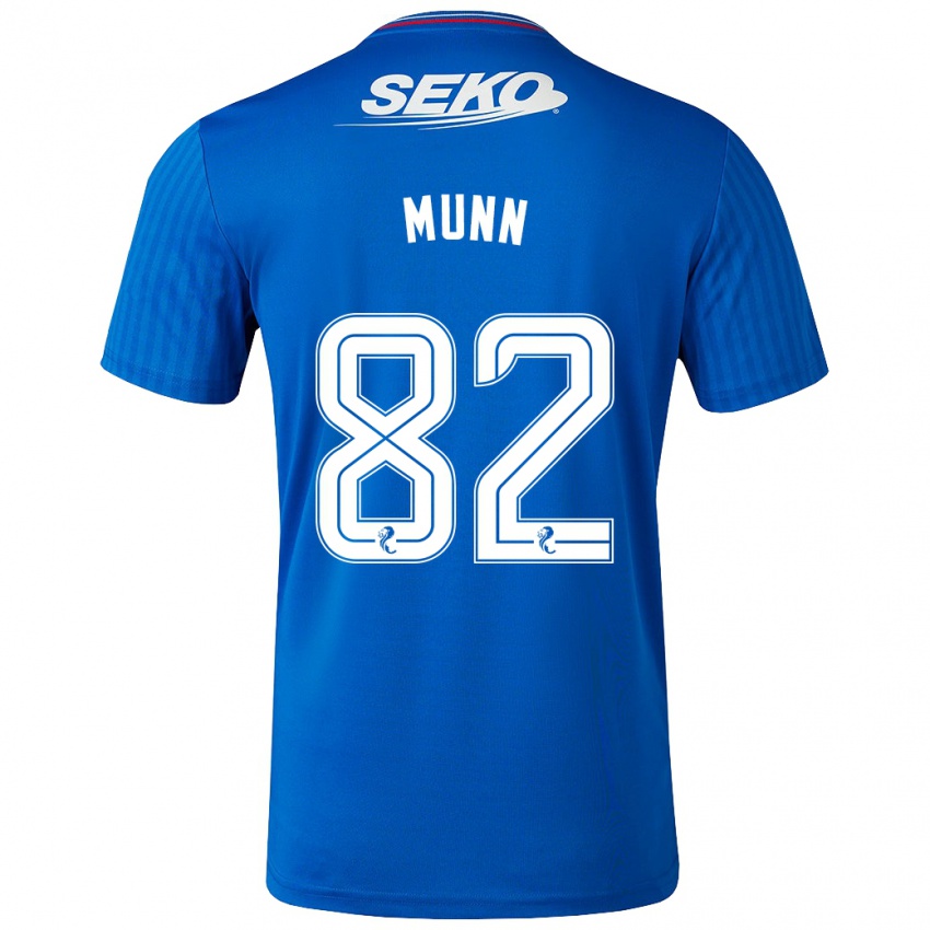 Pánské Mason Munn #82 Modrý Domů Hráčské Dresy 2023/24 Dres