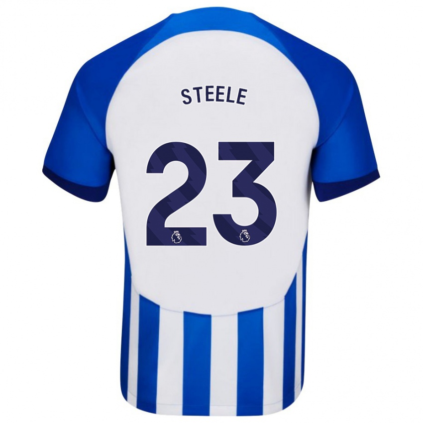Pánské Jason Steele #23 Modrý Domů Hráčské Dresy 2023/24 Dres