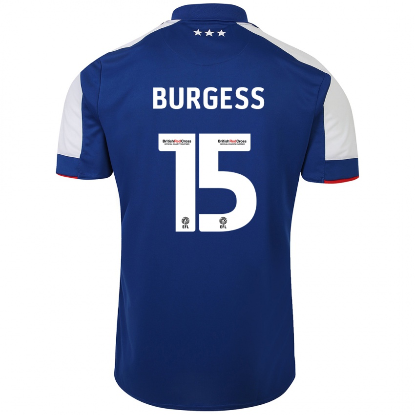 Pánské Cameron Burgess #15 Modrý Domů Hráčské Dresy 2023/24 Dres