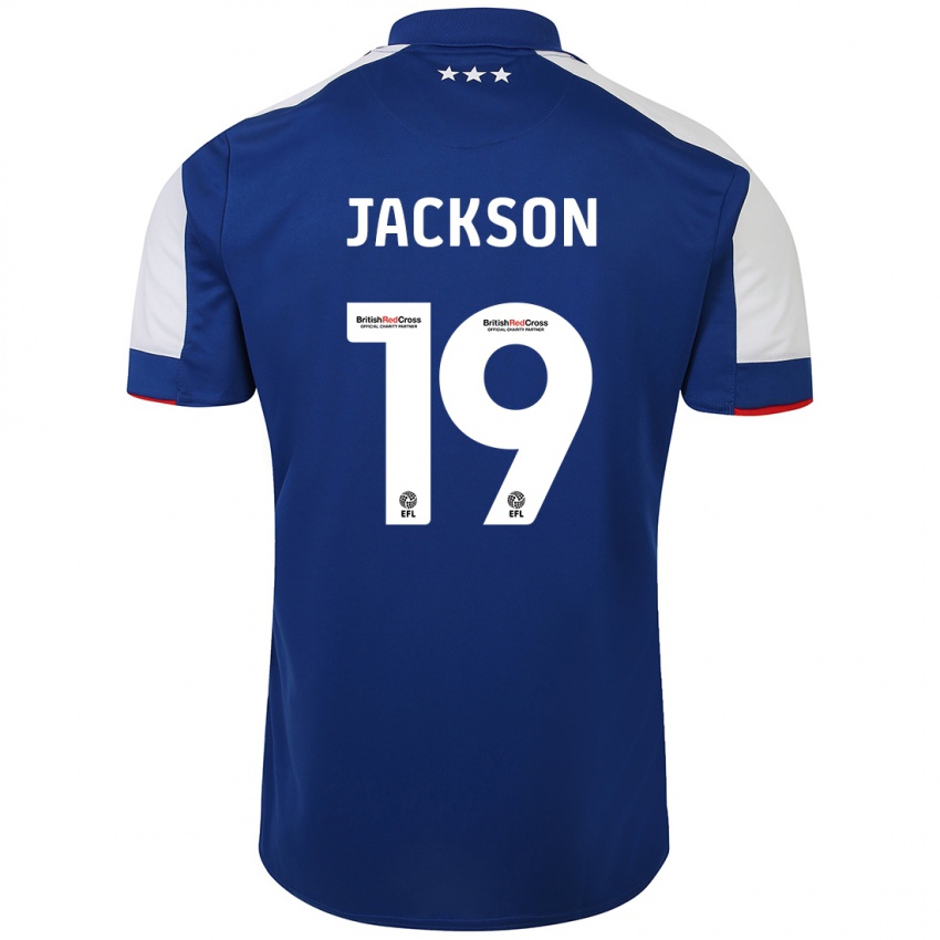 Pánské Kayden Jackson #19 Modrý Domů Hráčské Dresy 2023/24 Dres