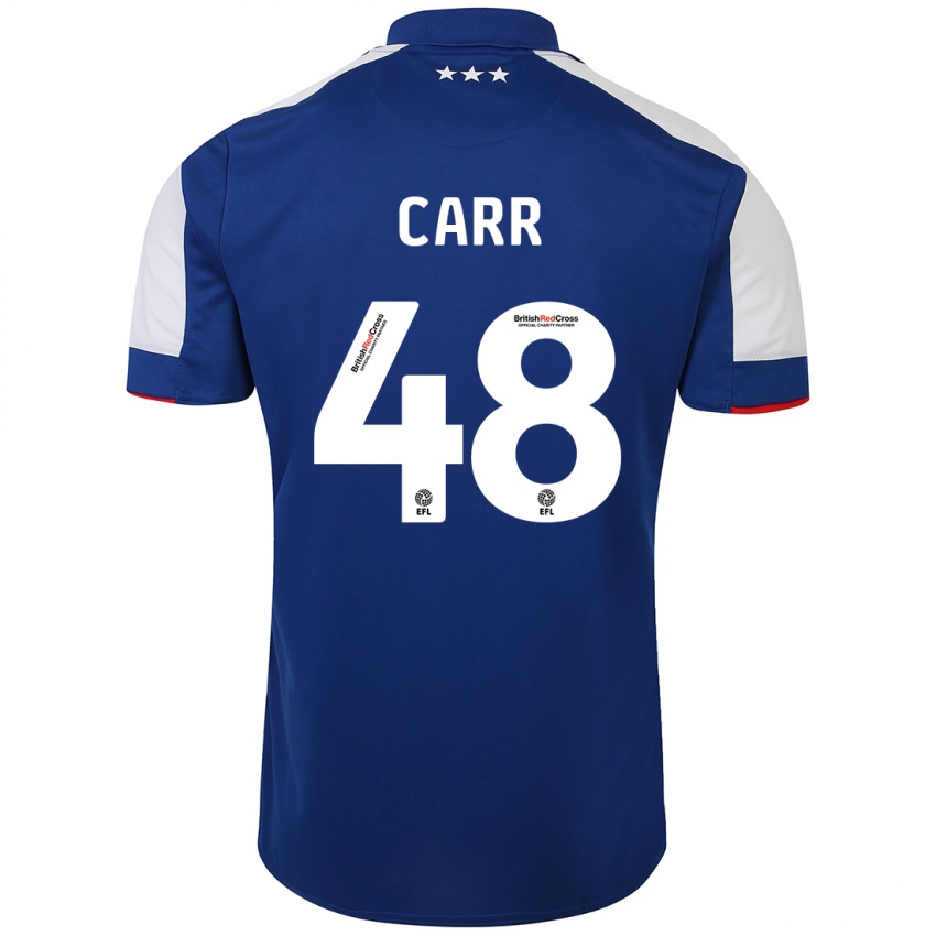 Pánské Ryan Carr #48 Modrý Domů Hráčské Dresy 2023/24 Dres