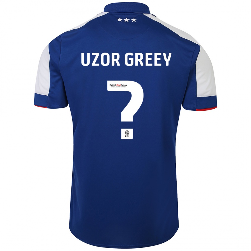 Pánské Chuks Uzor-Greey #0 Modrý Domů Hráčské Dresy 2023/24 Dres