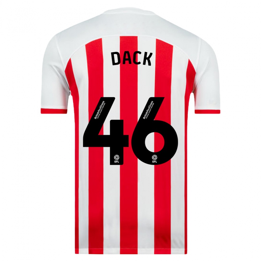 Pánské Bradley Dack #46 Bílý Domů Hráčské Dresy 2023/24 Dres