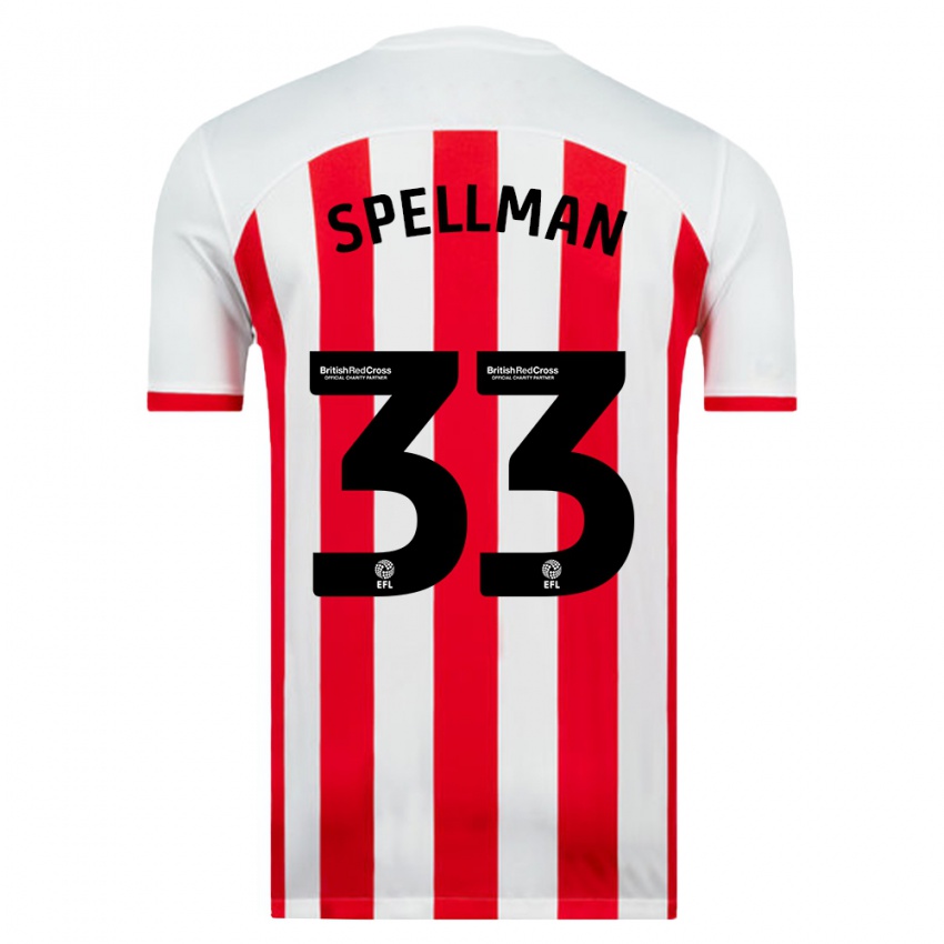 Pánské Michael Spellman #33 Bílý Domů Hráčské Dresy 2023/24 Dres