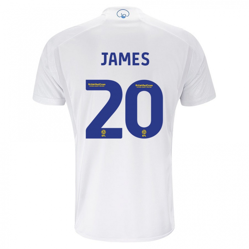 Pánské Daniel James #20 Bílý Domů Hráčské Dresy 2023/24 Dres