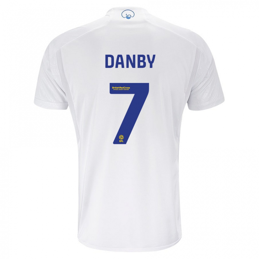 Pánské Sarah Danby #7 Bílý Domů Hráčské Dresy 2023/24 Dres