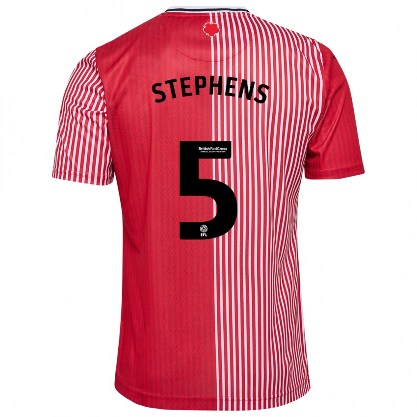 Pánské Jack Stephens #5 Červené Domů Hráčské Dresy 2023/24 Dres