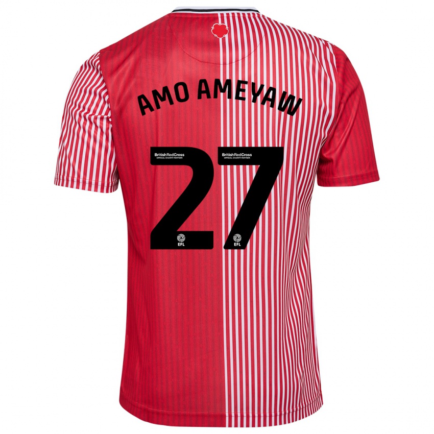 Pánské Samuel Amo-Ameyaw #27 Červené Domů Hráčské Dresy 2023/24 Dres