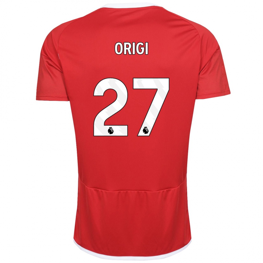 Pánské Divock Origi #27 Červené Domů Hráčské Dresy 2023/24 Dres