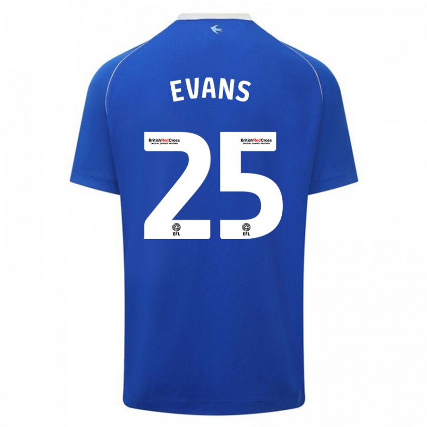 Pánské Kieron Evans #25 Modrý Domů Hráčské Dresy 2023/24 Dres