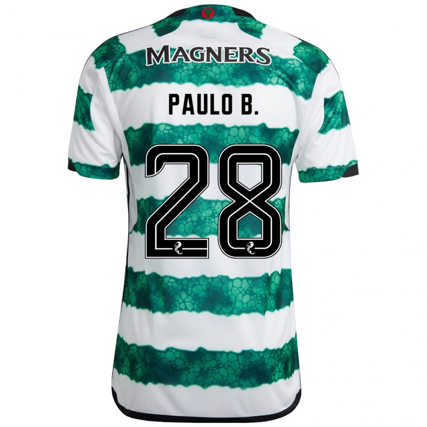 Pánské Paulo Bernardo #28 Zelená Domů Hráčské Dresy 2023/24 Dres