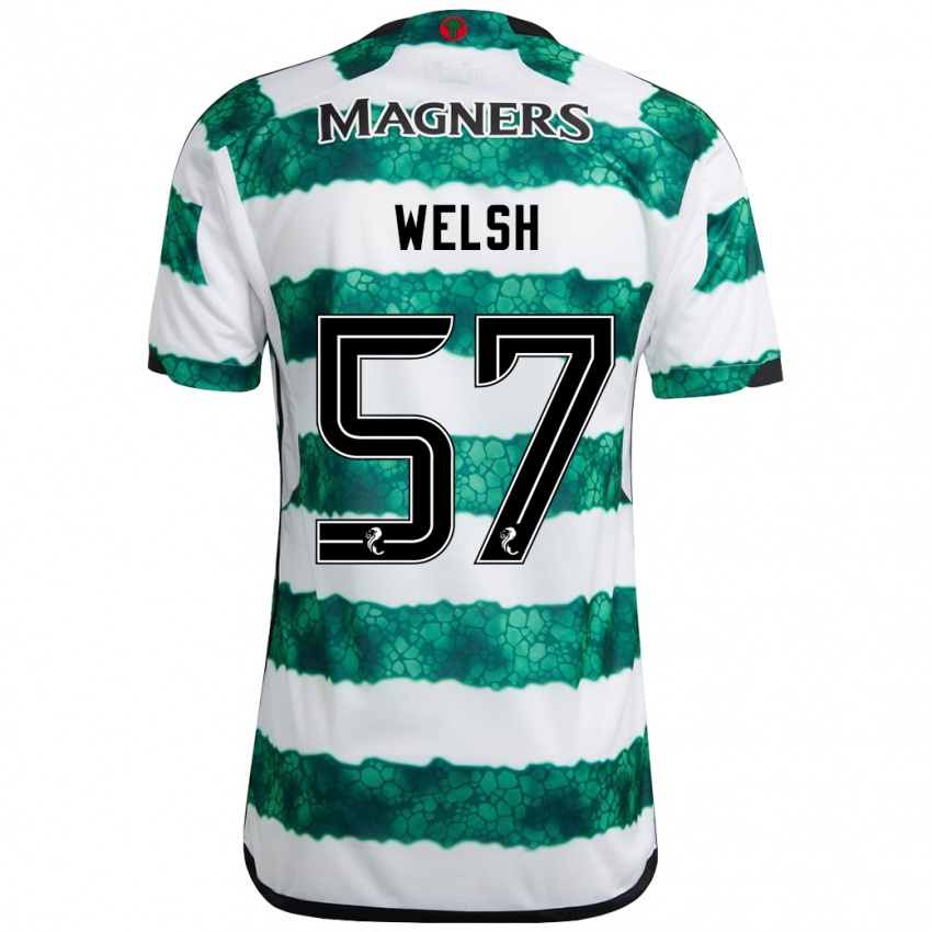 Pánské Stephen Welsh #57 Zelená Domů Hráčské Dresy 2023/24 Dres