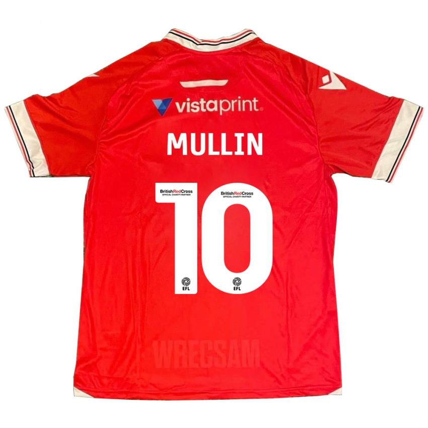 Pánské Paul Mullin #10 Červené Domů Hráčské Dresy 2023/24 Dres