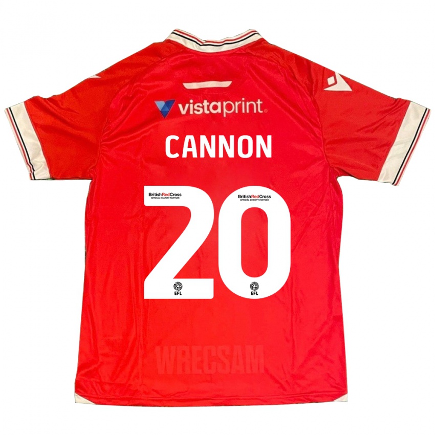 Pánské Andy Cannon #20 Červené Domů Hráčské Dresy 2023/24 Dres