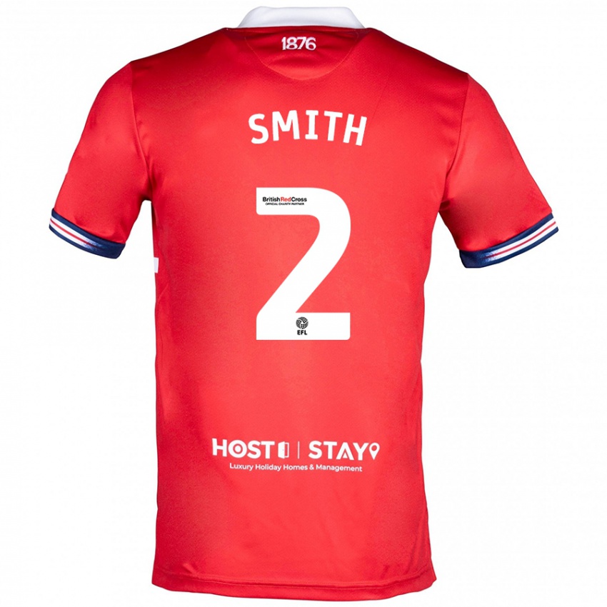 Pánské Tommy Smith #2 Červené Domů Hráčské Dresy 2023/24 Dres