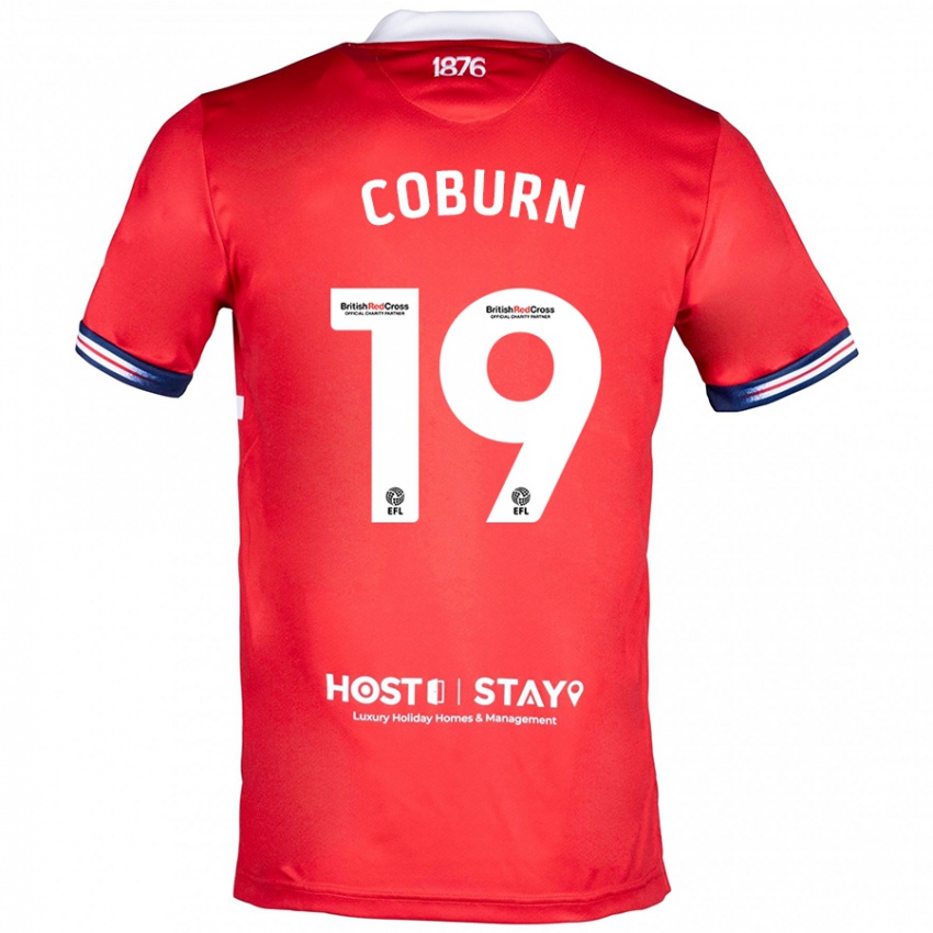 Pánské Josh Coburn #19 Červené Domů Hráčské Dresy 2023/24 Dres