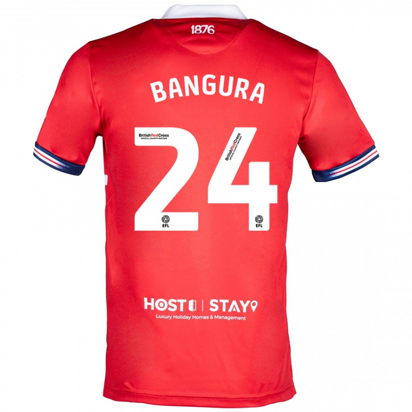 Pánské Alex Bangura #24 Červené Domů Hráčské Dresy 2023/24 Dres