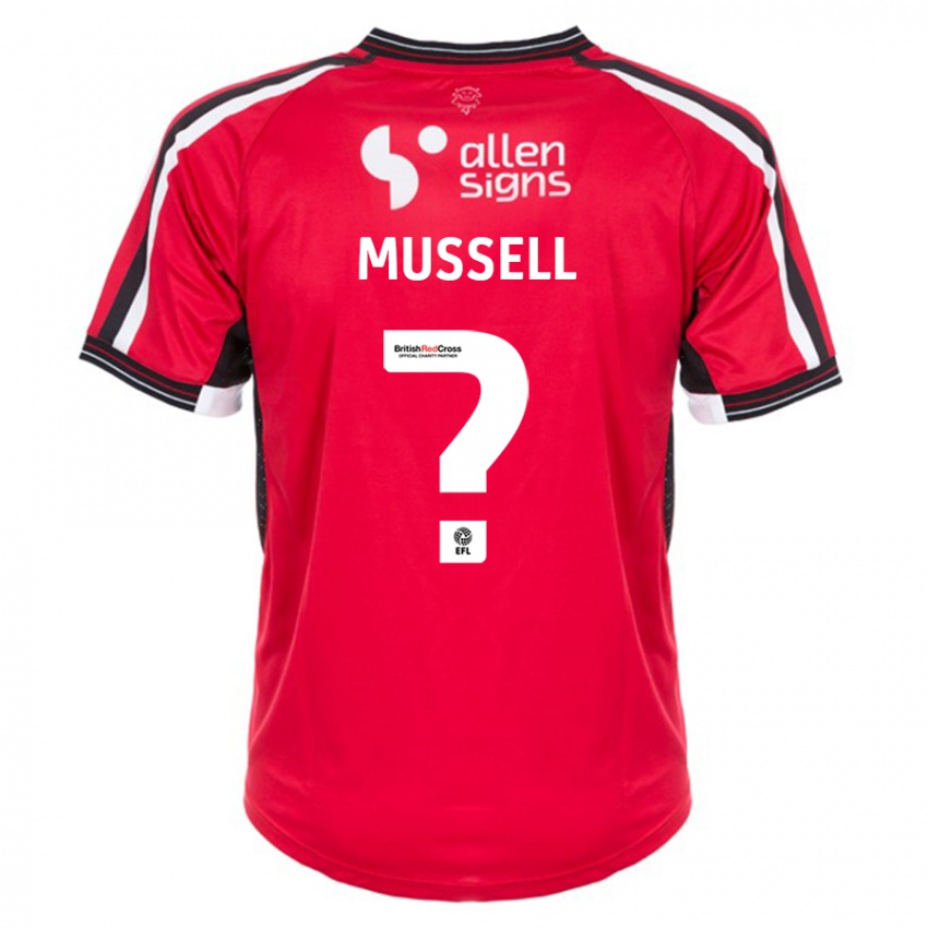 Pánské Theo Mussell #0 Červené Domů Hráčské Dresy 2023/24 Dres