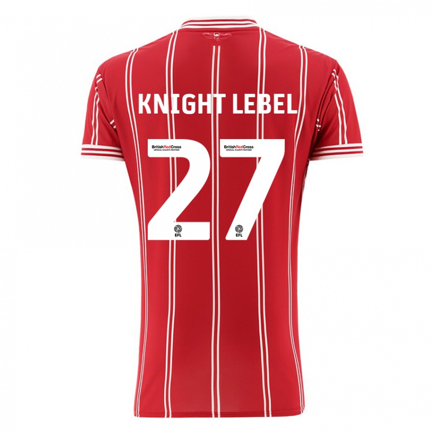 Pánské Jamie Knight-Lebel #27 Červené Domů Hráčské Dresy 2023/24 Dres