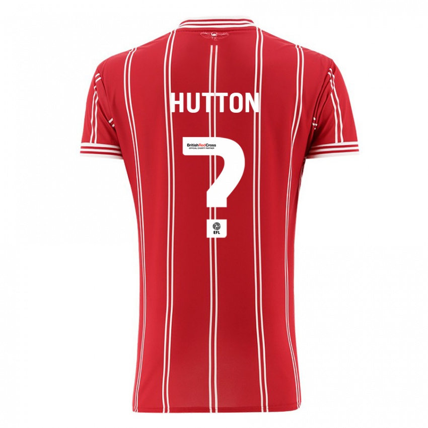 Pánské Callum Hutton #0 Červené Domů Hráčské Dresy 2023/24 Dres