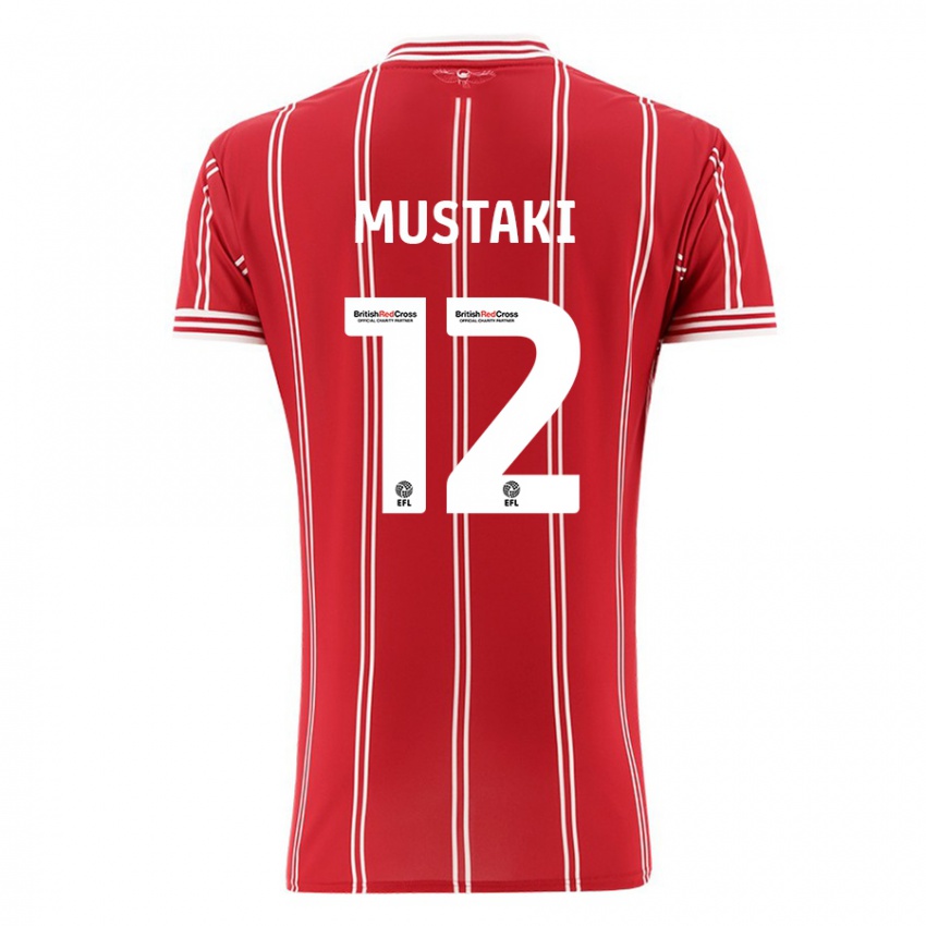 Pánské Chloe Mustaki #12 Červené Domů Hráčské Dresy 2023/24 Dres