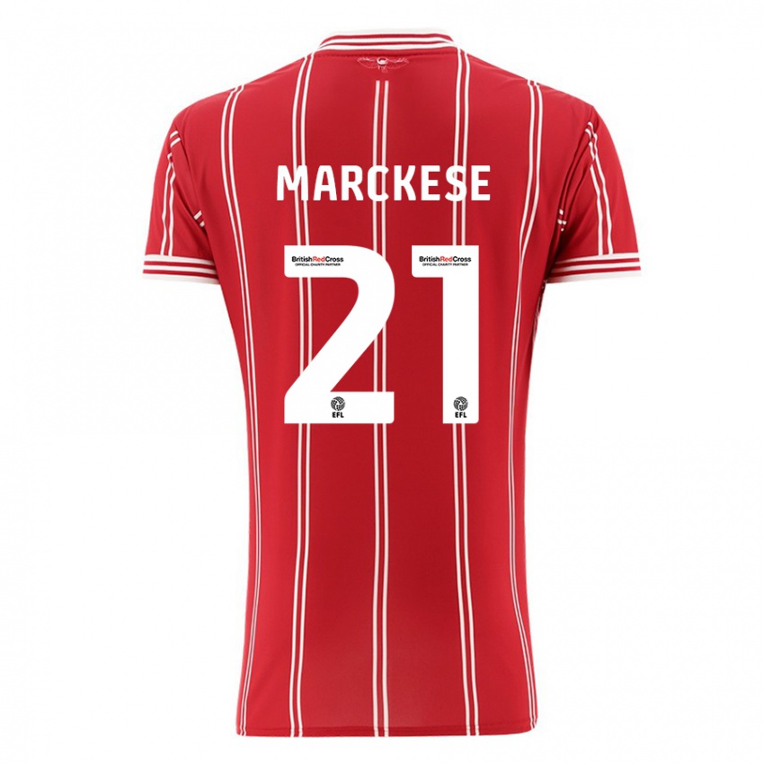 Pánské Kaylan Marckese #21 Červené Domů Hráčské Dresy 2023/24 Dres