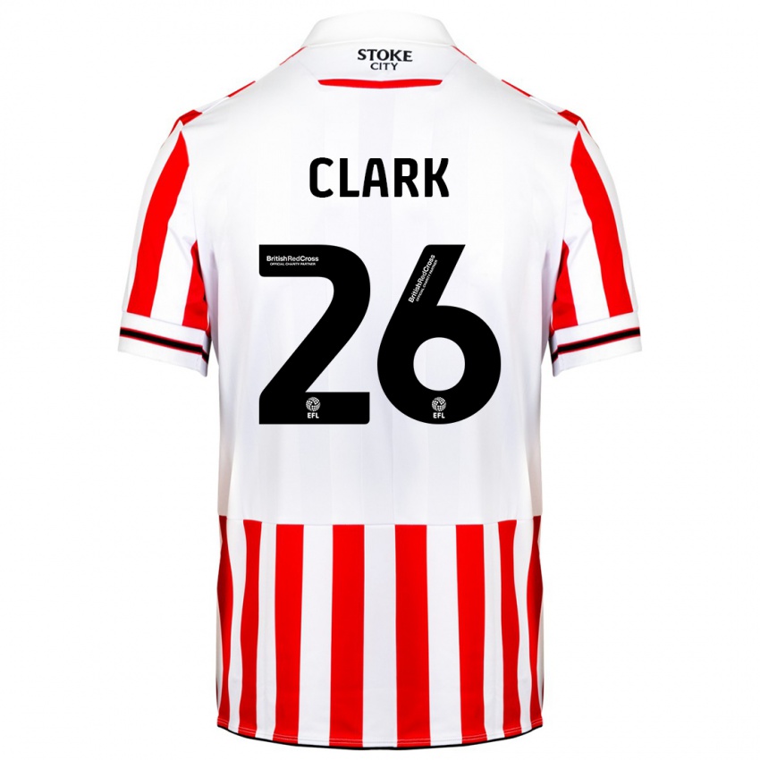 Pánské Ciaran Clark #26 Červená Bílá Domů Hráčské Dresy 2023/24 Dres