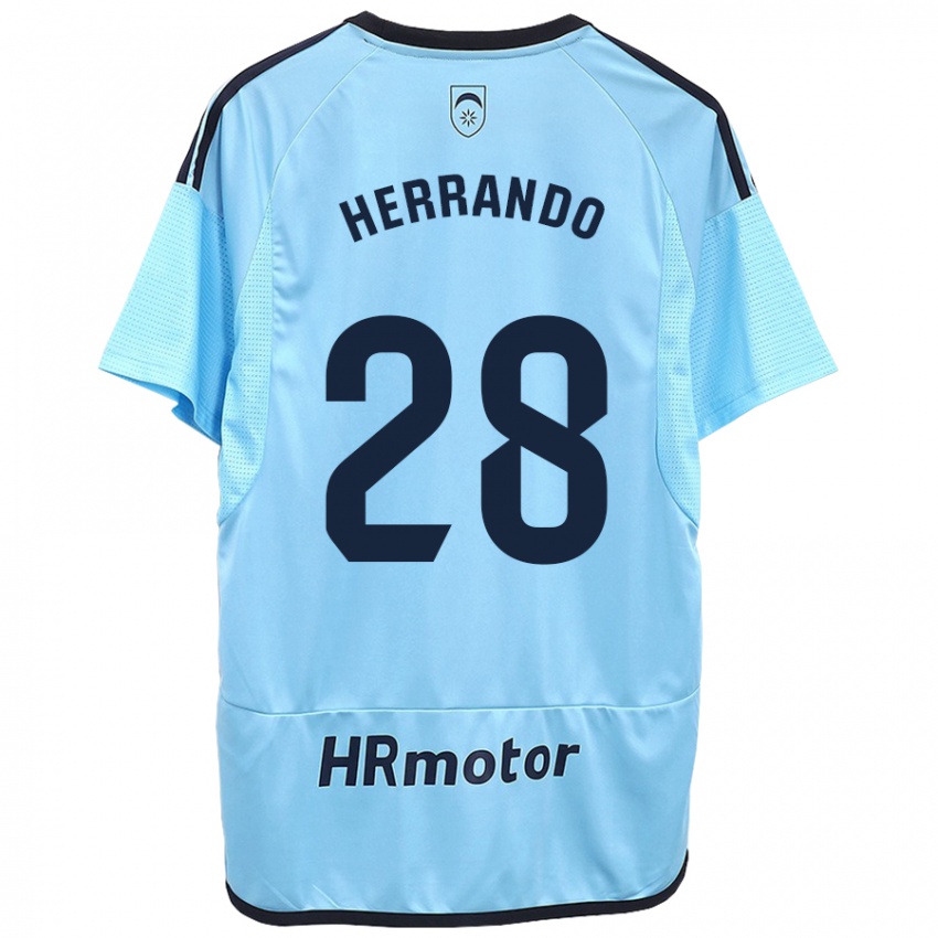 Pánské Jorge Herrando #28 Modrý Daleko Hráčské Dresy 2023/24 Dres
