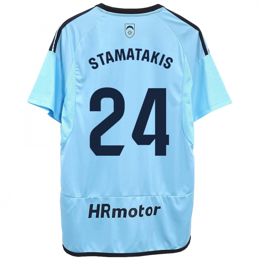 Pánské Dimitrios Stamatakis #24 Modrý Daleko Hráčské Dresy 2023/24 Dres