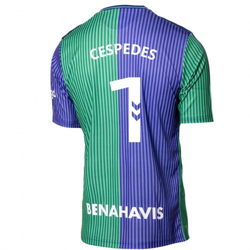 Pánské Andrés Céspedes #1 Zeleno Modrá Daleko Hráčské Dresy 2023/24 Dres
