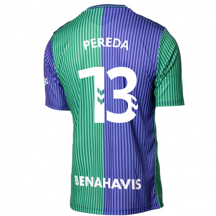 Pánské Adrián Pereda #13 Zeleno Modrá Daleko Hráčské Dresy 2023/24 Dres