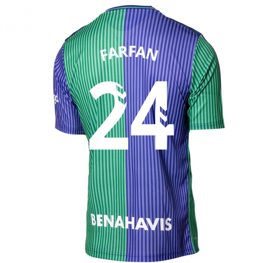 Pánské María Farfán #24 Zeleno Modrá Daleko Hráčské Dresy 2023/24 Dres