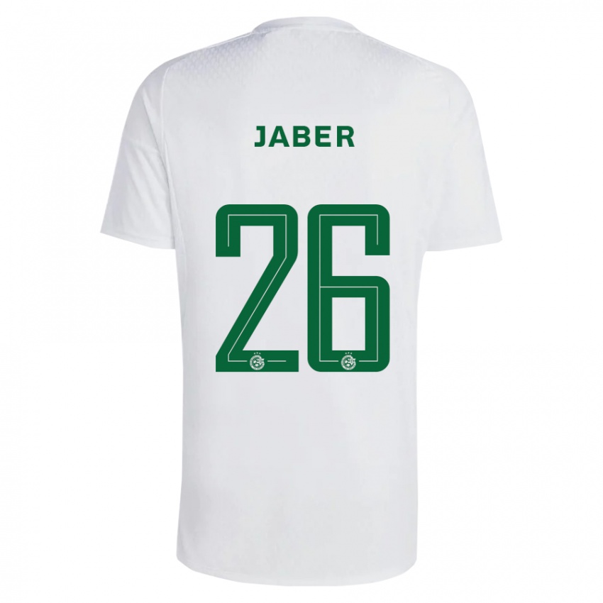 Pánské Mahmoud Jaber #26 Zeleno Modrá Daleko Hráčské Dresy 2023/24 Dres