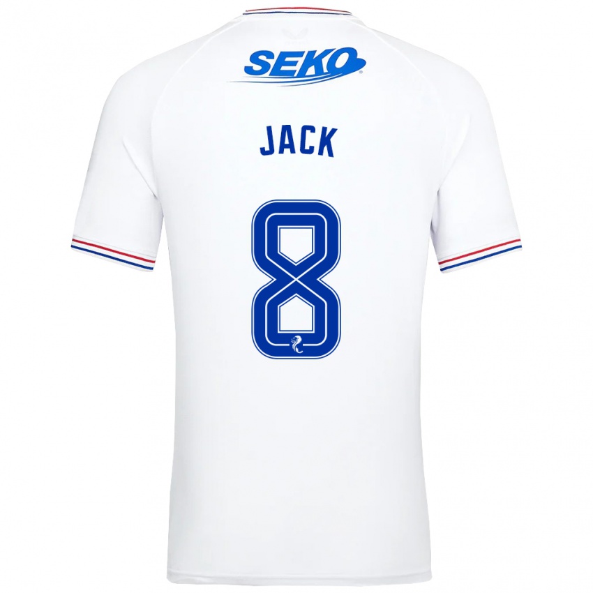 Pánské Ryan Jack #8 Bílý Daleko Hráčské Dresy 2023/24 Dres