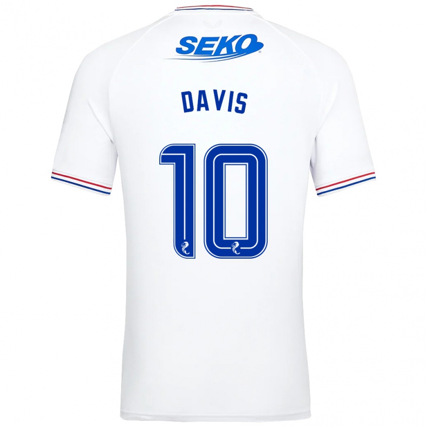 Pánské Steven Davis #10 Bílý Daleko Hráčské Dresy 2023/24 Dres