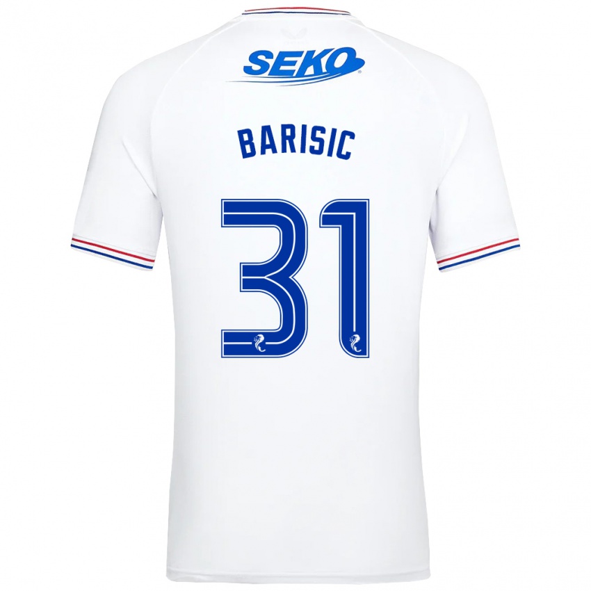 Pánské Borna Barisic #31 Bílý Daleko Hráčské Dresy 2023/24 Dres