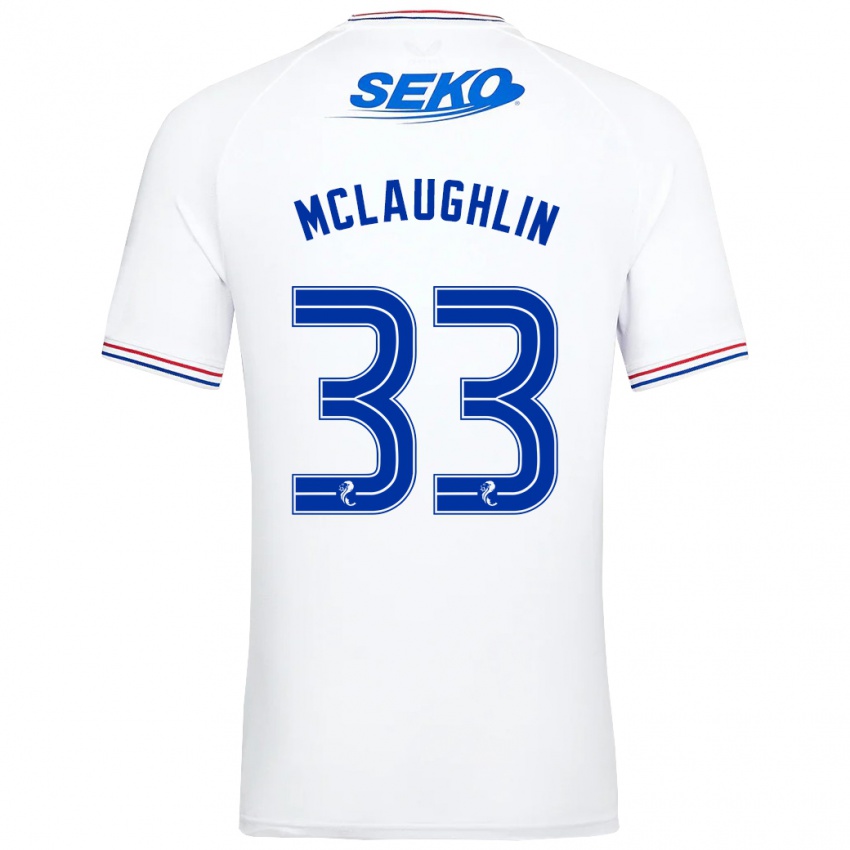 Pánské Jon Mclaughlin #33 Bílý Daleko Hráčské Dresy 2023/24 Dres