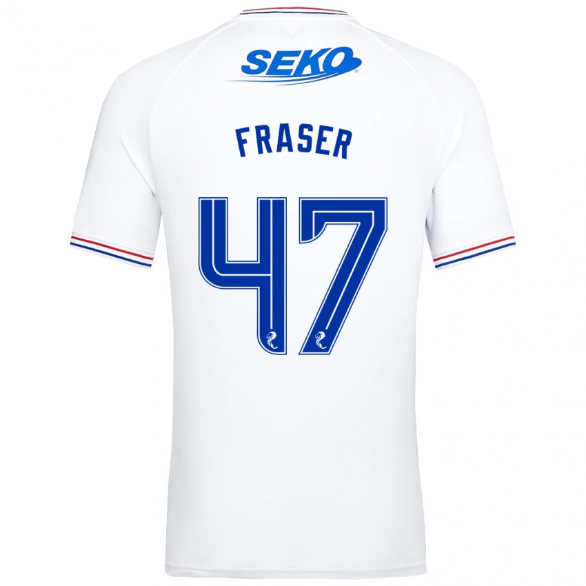 Pánské Robbie Fraser #47 Bílý Daleko Hráčské Dresy 2023/24 Dres