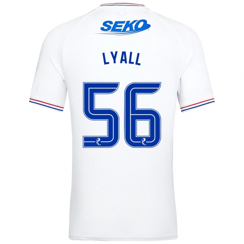 Pánské Arron Lyall #56 Bílý Daleko Hráčské Dresy 2023/24 Dres