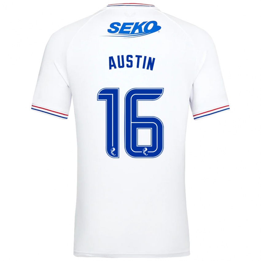 Pánské Eilidh Austin #16 Bílý Daleko Hráčské Dresy 2023/24 Dres