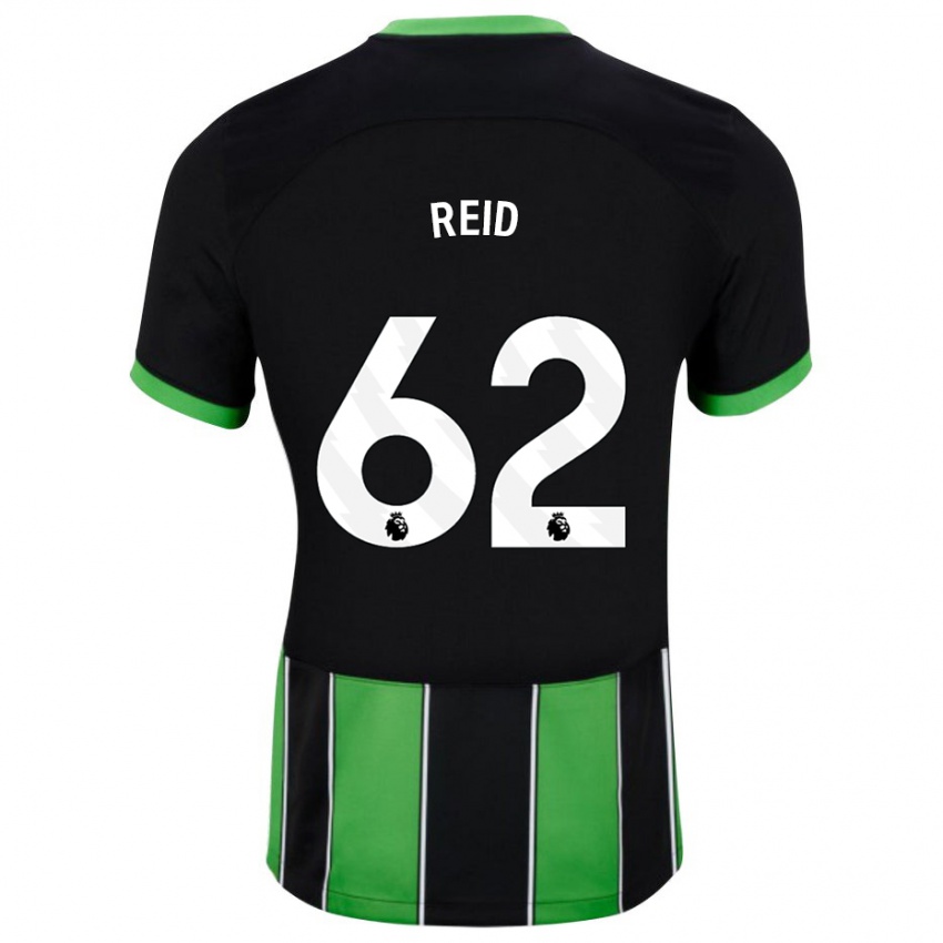 Pánské Tommy Reid #62 Černá Zelená Daleko Hráčské Dresy 2023/24 Dres