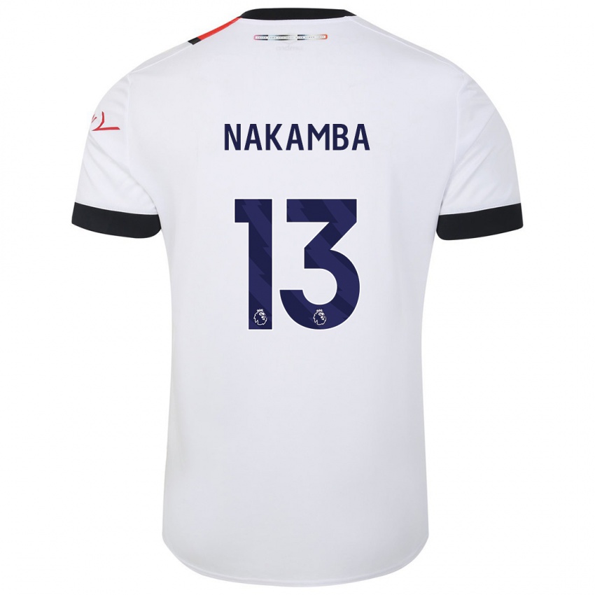 Pánské Marvelous Nakamba #13 Bílý Daleko Hráčské Dresy 2023/24 Dres